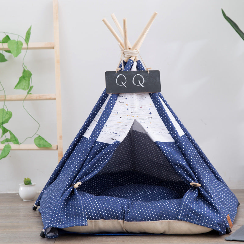 Canvas Teepee Tent for Dogs