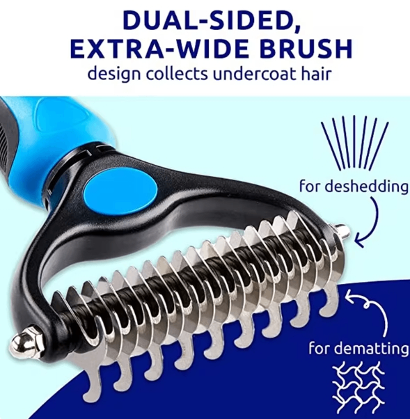 Double-Sided Dematting & Deshedding Brush