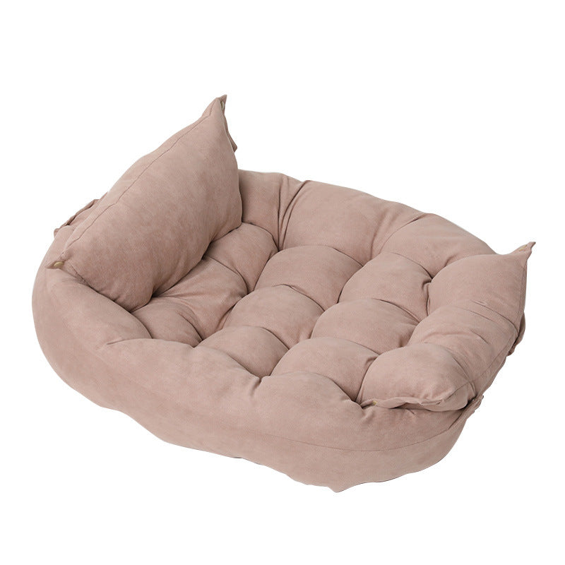 Soft Velvet Foldable Pet Cushion