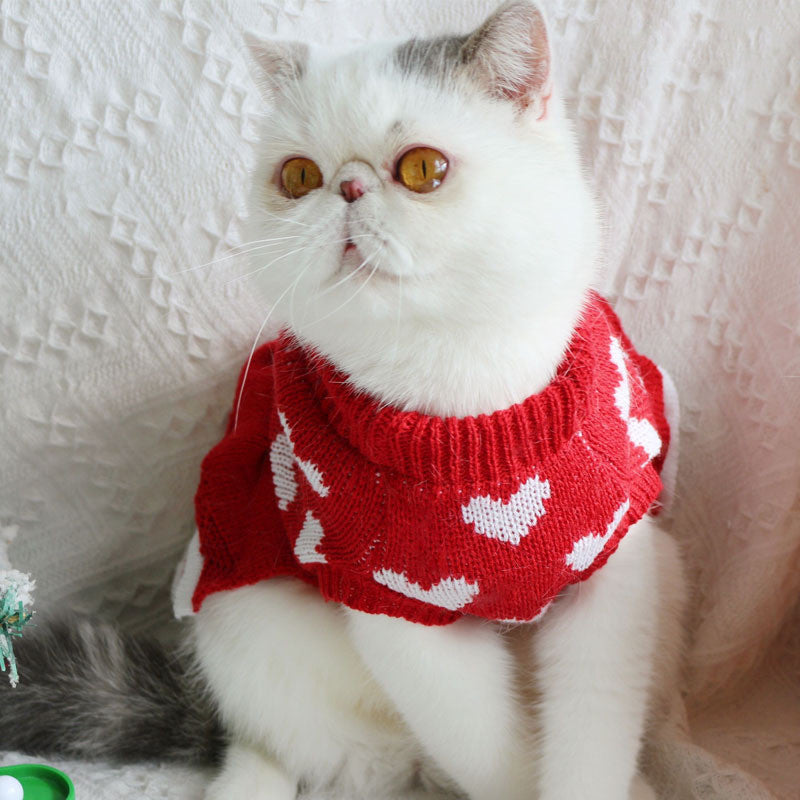 Festive Princess Sweater Dress for Dogs