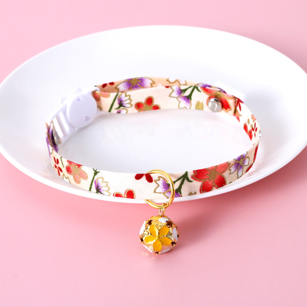 Flower Bell Collar for Cats & Small Dogs