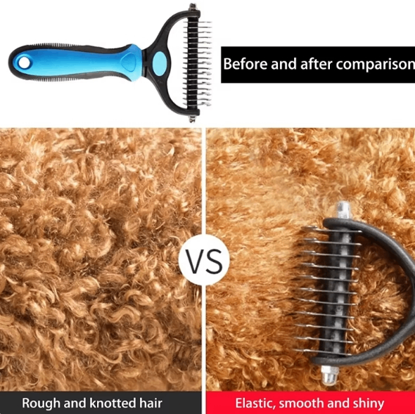 Double-Sided Dematting & Deshedding Brush