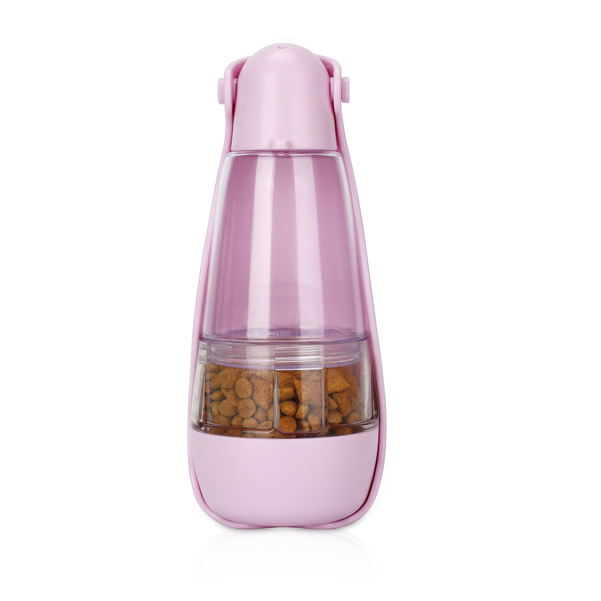 Portable Pet Water Bottle with Food Compartment