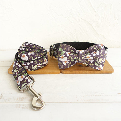 Bow Collar & Leash Set for Dogs