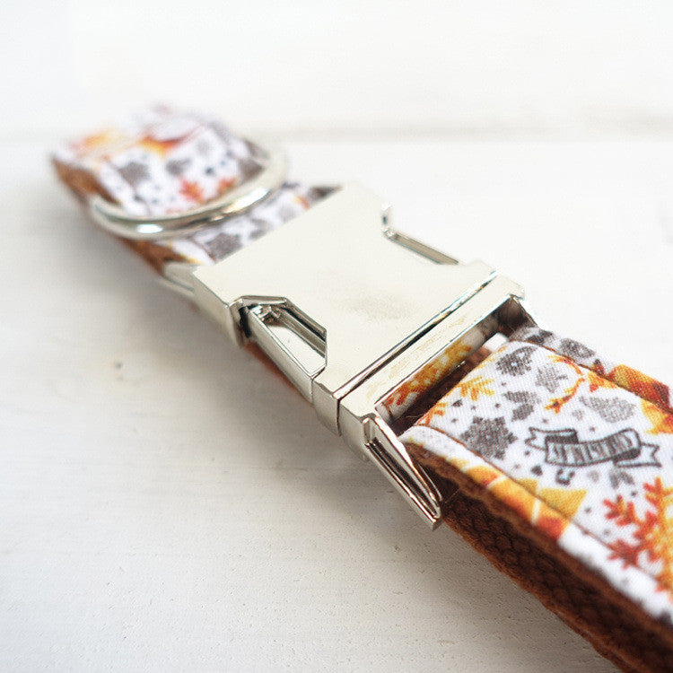 Golden Christmas Dog Collar