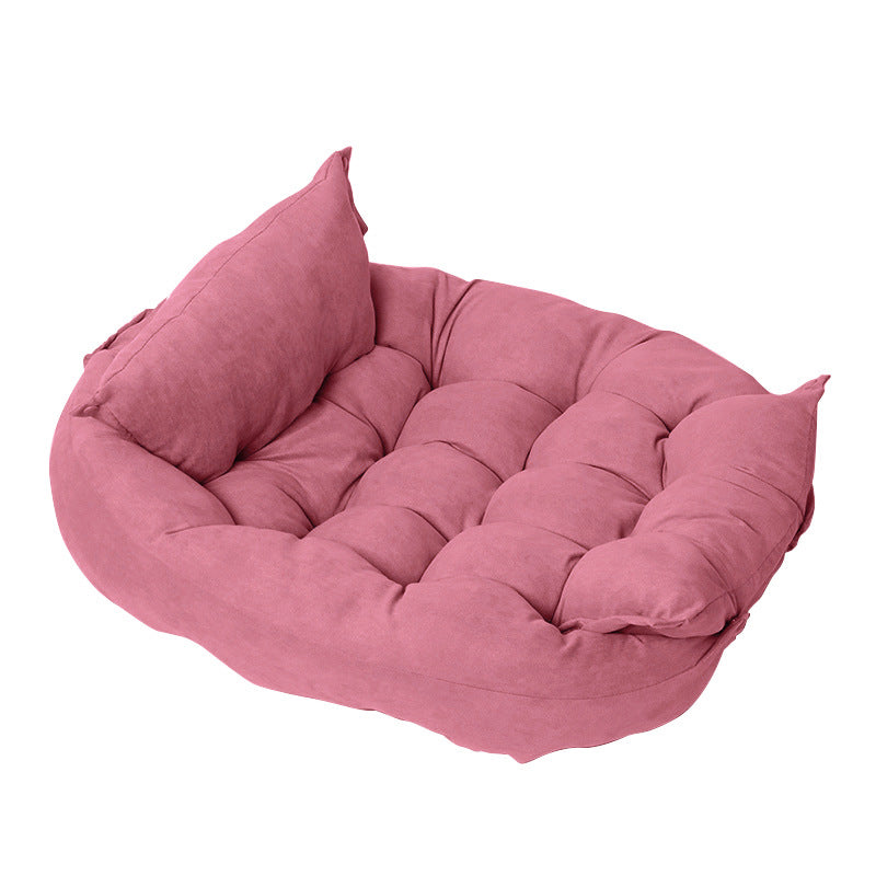 Soft Velvet Foldable Pet Cushion