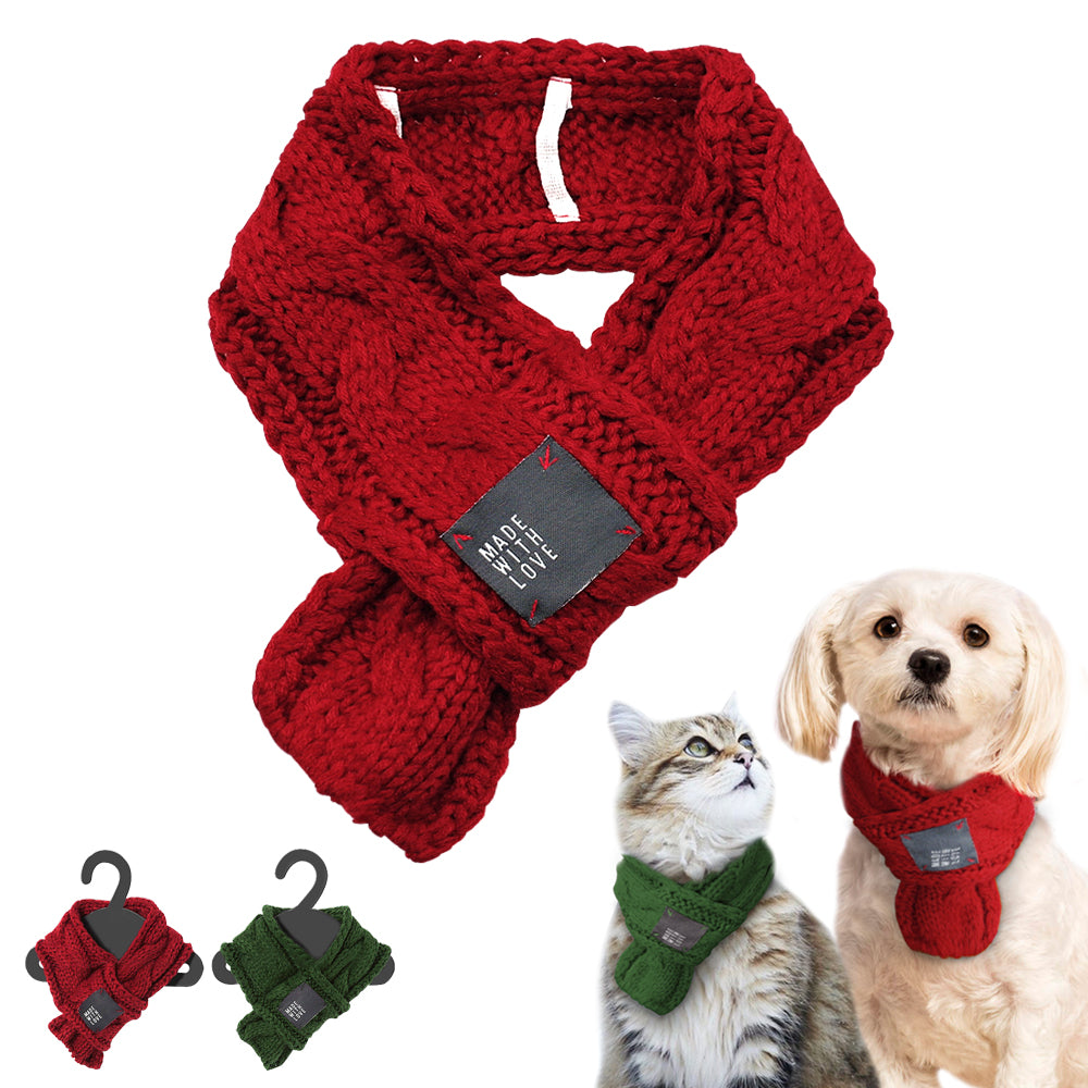 Cozy Knit Pet Scarf