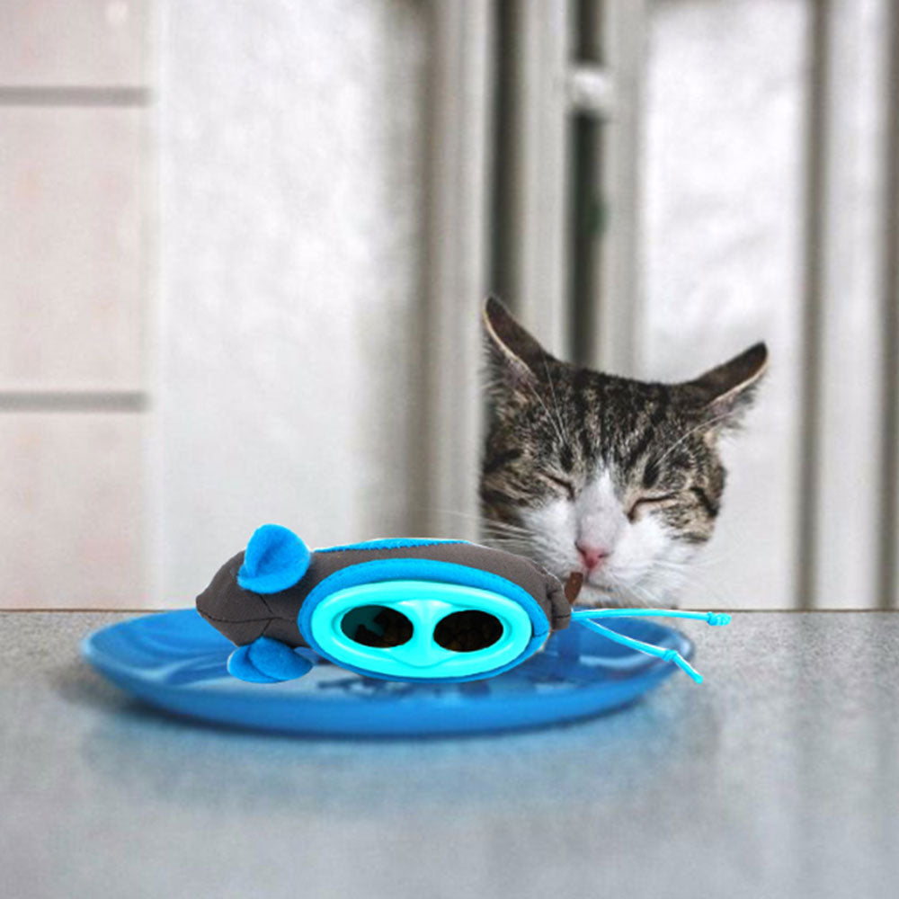 Treat-Dispensing Mouse Toy for Cats