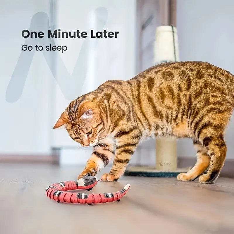 Interactive Moving Snake Toy for Cats