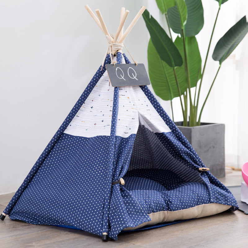 Canvas Teepee Tent for Dogs
