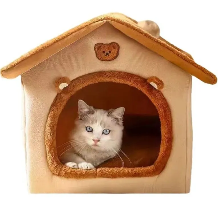Cozy Cave Bed for Cats & Small Dogs
