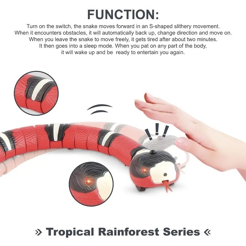 Interactive Moving Snake Toy for Cats