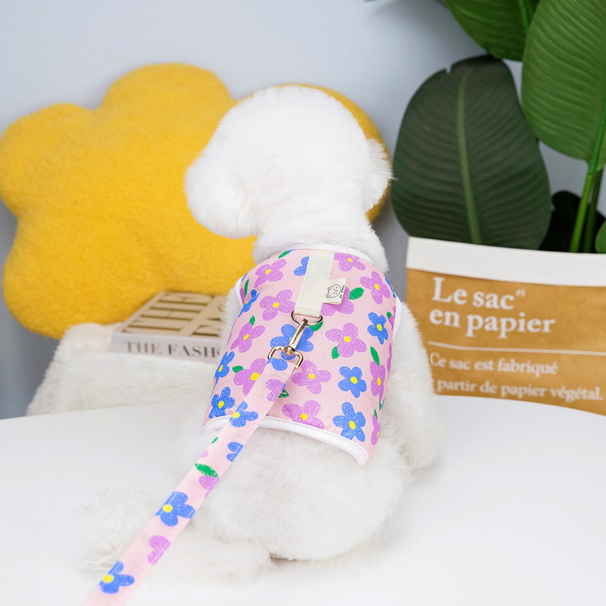 Floral Harness Vest with Matching Leash