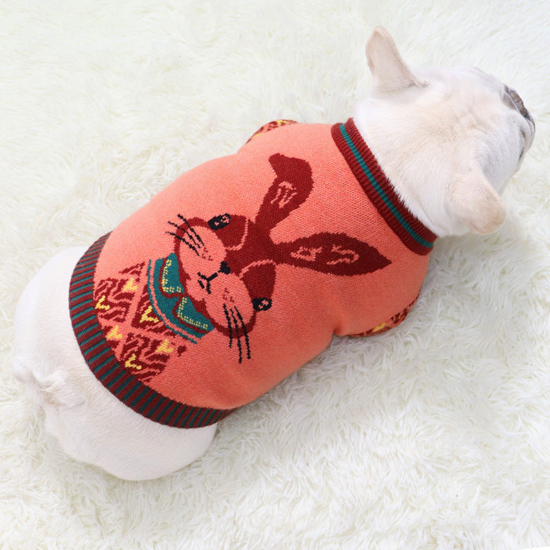 Bunny Sweater for Bulldogs & Stocky Breeds