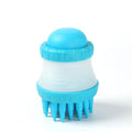 Silicone Dog Bath & Massage Brush with Paw Scrubber