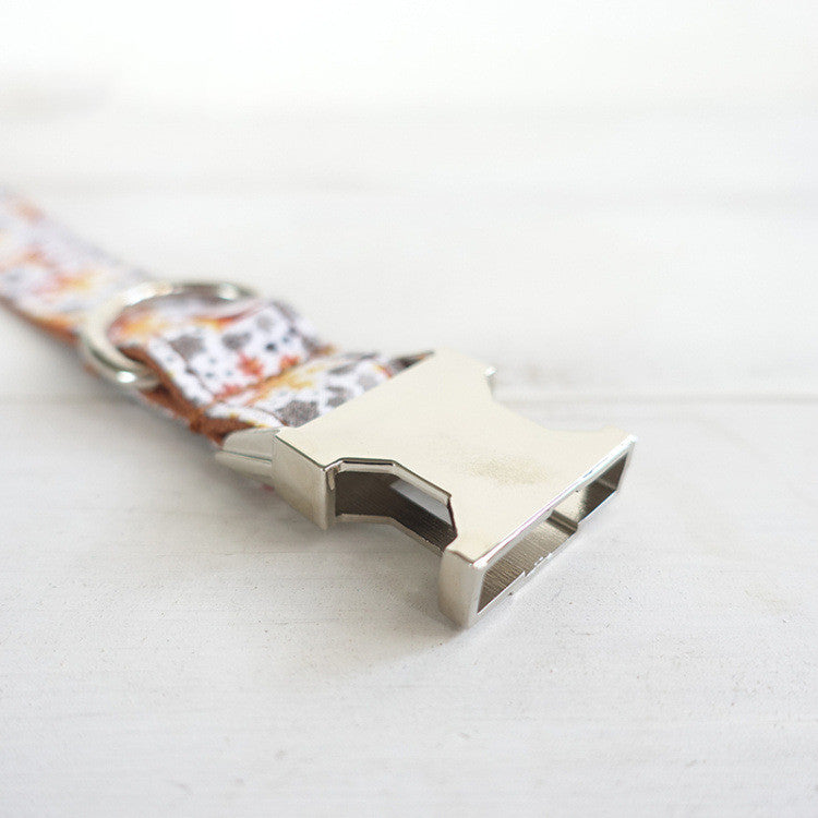 Golden Christmas Dog Collar