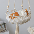 Macrame Hanging Cat Hammock