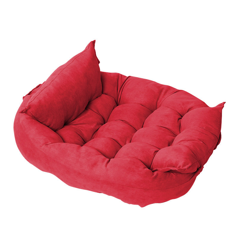 Soft Velvet Foldable Pet Cushion