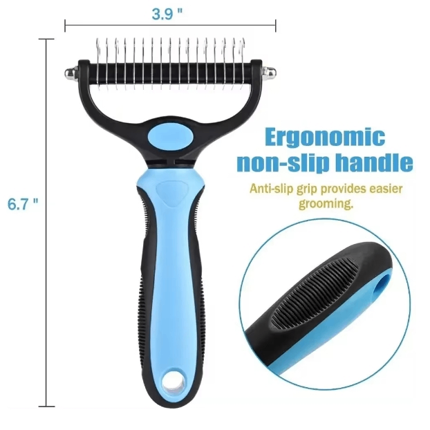 Double-Sided Dematting & Deshedding Brush