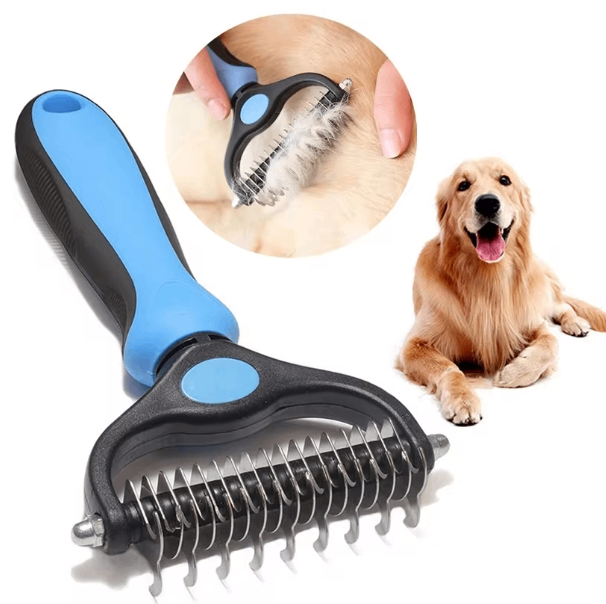 Double-Sided Dematting & Deshedding Brush