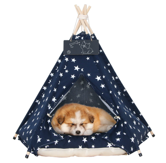 Canvas Teepee Tent for Dogs