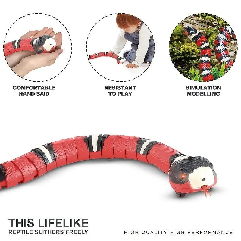 Interactive Moving Snake Toy for Cats